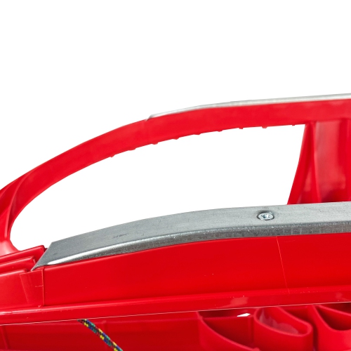 ArcticThrill Snow Sled for Kids - SnowRocket Sledge - Single Rider Racer Toboggan with Pull Rope; Outdoor Plastic Winter Sleigh for Toddlers & Kids