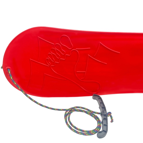 ArcticThrill Snow Sled for Kids - SnowMotion - Slider Board with Pull Rope; Outdoor Plastic Winter Sleigh for Toddlers & Kids