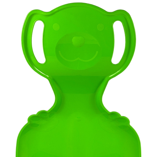 Luge de neige ArcticThrill pour enfants - le Teddy Bear Slider - Toboggan downhill simple Rider avec poignées; traîneau d'hiver en plastique pour les