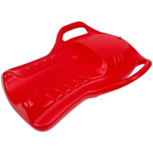 ArcticThrill Snow Sled for Kids - ParadiseRide Slider - Single Rider Sprinter Toboggan with Handles and Pull Rope; Outdoor Plastic Winter Sleigh for