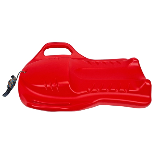 ArcticThrill Snow Sled for Kids - ParadiseRide Slider - Single Rider Sprinter Toboggan with Handles and Pull Rope; Outdoor Plastic Winter Sleigh for