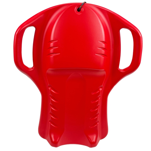 ArcticThrill Snow Sled for Kids - ParadiseRide Slider - Single Rider Sprinter Toboggan with Handles and Pull Rope; Outdoor Plastic Winter Sleigh for