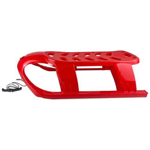 ArcticThrill Snow Sled for Kids - SnowVenture Sledge - Toboggan with Pull Rope; Outdoor Plastic Winter Sleigh for Toddlers & Kids