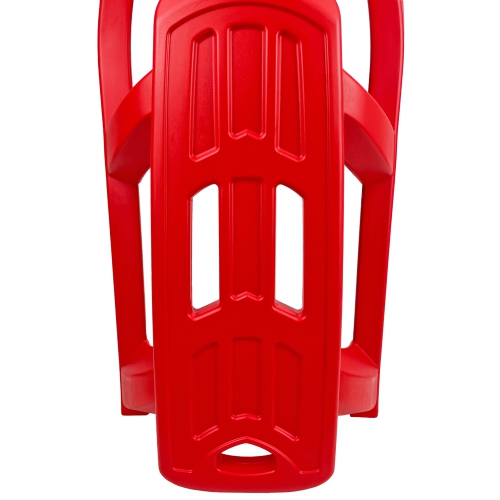 ArcticThrill Snow Sled for Kids - SnowTwin Sledge - Single Rider Racer Toboggan with Pull Rope; Outdoor Plastic Winter Sleigh for Toddlers & Kids