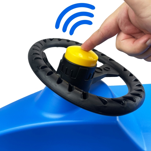 Luge d'hiver ArcticThrill pour enfants - traîneau FrostRide - toboggan avec corde et volant décoratif; traîneau d'hiver en plastique pour l'extérieur