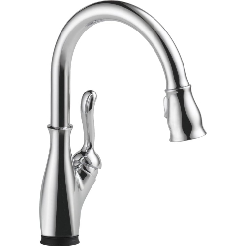 DELTA FAUCET  Leland Touch Kitchen Faucet Chrome, Chrome Kitchen Faucets With Pull Down Sprayer, Kitchen Sink Faucet