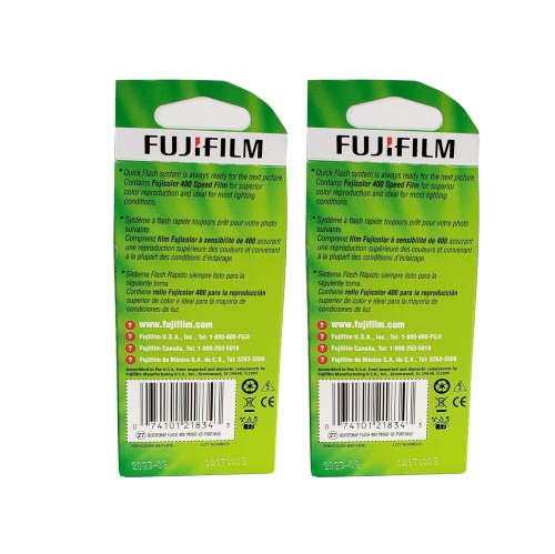 Fujifilm QuickSnap Flash 400 Disposable 35mm Camera Plus a Bonus Eco-Friendly Silicone Wrist Band and a Microfiber Cleaning Cloth