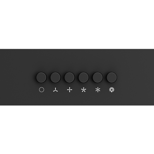 Forno Bari Espresso 30-inch Under Cabinet in Black 400CFM Range Hood, with additional Brass Filter Handles