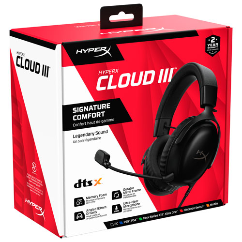 Casque de jeu Cloud III de HyperX - Noir