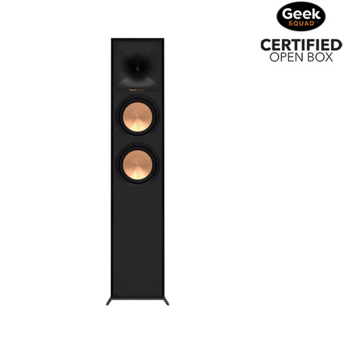 Open Box - Klipsch Dual R600F 400-Watt 2-Way Tower Speaker - Single - Black