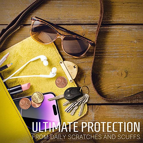 Protecteur d'écran d'Inskin pour iPhone 14 Pro Max - verre trempé 2 + 2&nbsp;mm pour écran et objectif d'appareil photo, alignement automatique