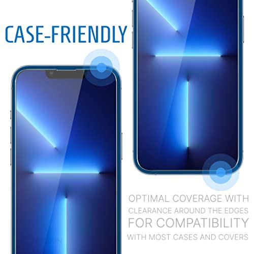 Protecteur d'écran d'Inskin pour iPhone 14 Pro Max - verre trempé 2 + 2&nbsp;mm pour écran et objectif d'appareil photo, alignement automatique