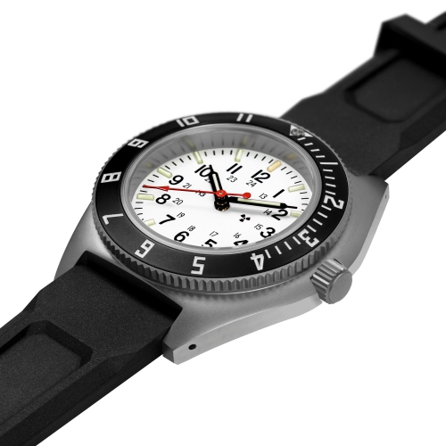 MARATHON – navigation en acier arctique sur ensemble de 3 courroies en caoutchouc noir 41&nbsp;mm