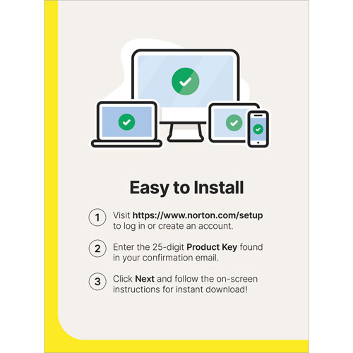 Norton 360 Deluxe (PC/Mac) - 5 appareils - Stockage infonuagique de 50 Go - Abonnement de 1 an
