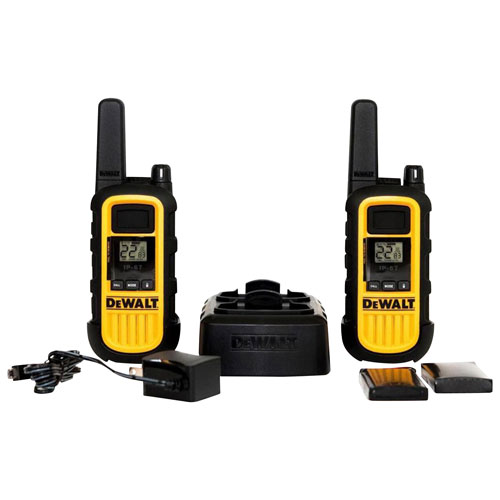 Radio bidirectionnelle robuste de DeWalt - Paquet de 2