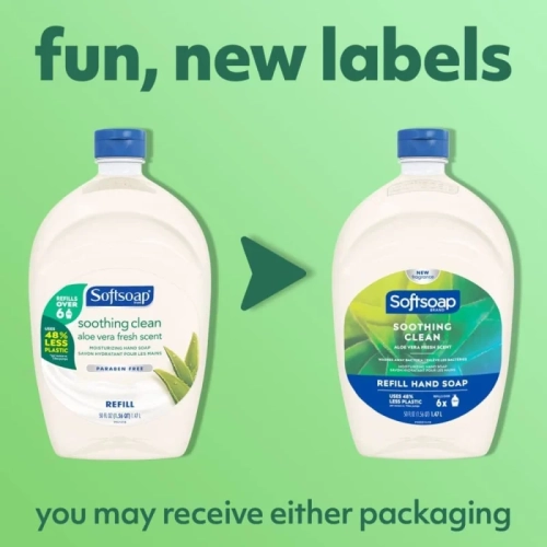 Antibacterial Liquid Hand Soap Refill: Clean Aloe Vera - Moisturizing, Dermatologist-Tested