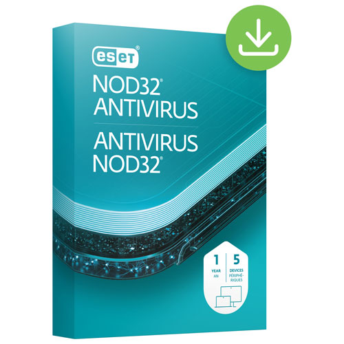 ESET NOD32 Antivirus - 5 Devices - 1 Year - Digital Download