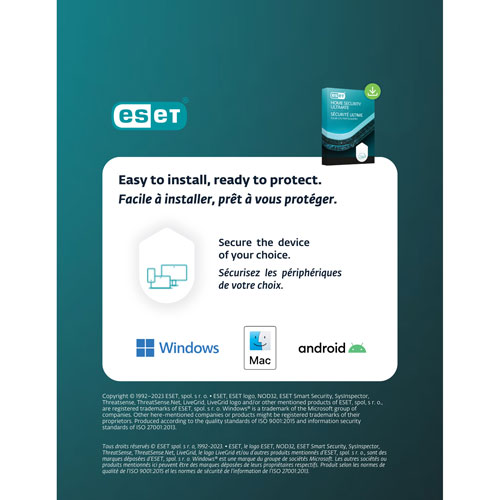 ESET Home Security Ultimate - 5 appareils - 1 an - Téléchargement numérique
