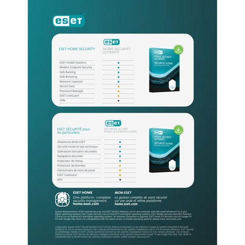 ESET Home Security Ultimate - 10 appareils - 1 an - Téléchargement numérique