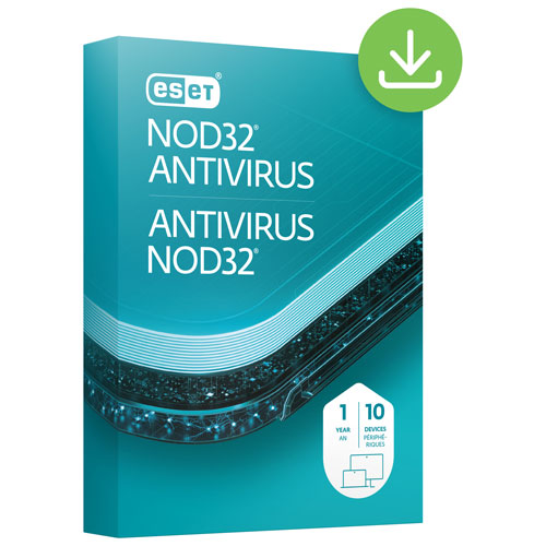 ESET NOD32 Antivirus - 10 Devices - 1 Year - Digital Download