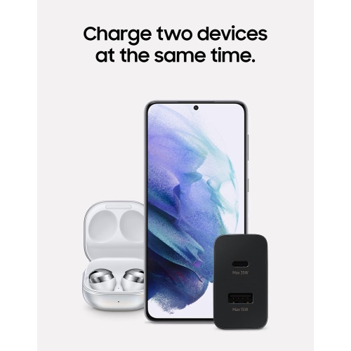 [CS] 35W Super Fast Charging Dual Port USB C Wall Charger Adapter for Samsung iPhone iPad Tablet