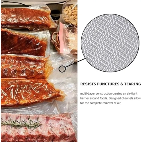 11" x 50ft Vacuum Sealer Bags for Food Saver, Sous Vide, & Storage (100ft Total)