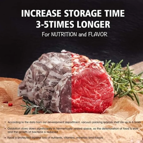 11" x 50ft Vacuum Sealer Bags for Food Saver, Sous Vide, & Storage (100ft Total)