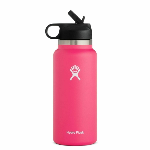 HYDRO FLASK  2.0 Wide Mouth Water Bottle With Straw Lid Love hydro flask
