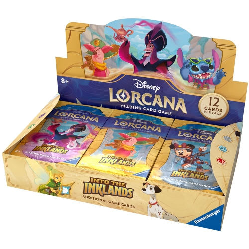 RAVENSBURGER  Disney Lorcana Trading Card Game: Into The Inklands Booster Box (1 Per Customer) 24 Packs Per Box, 12 Cards Per Pack