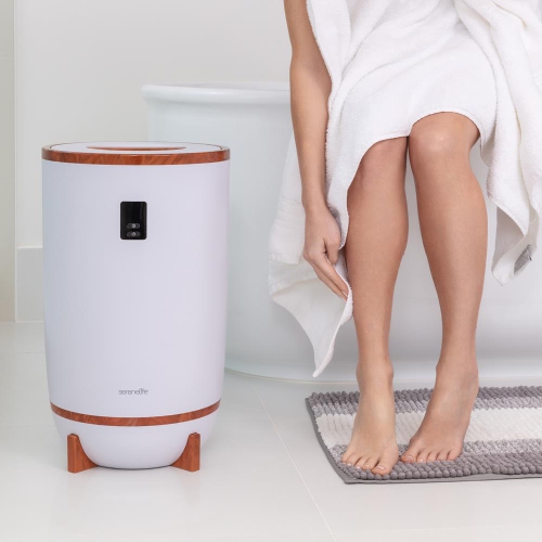 SereneLife Single Touch Towel & Blanket Warmer with Fragrant Disc Holder and LED Ring