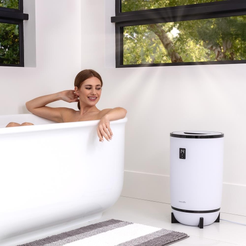 Single Touch Towel & Blanket Warmer with Fragrant Disc Holder and LED Ring