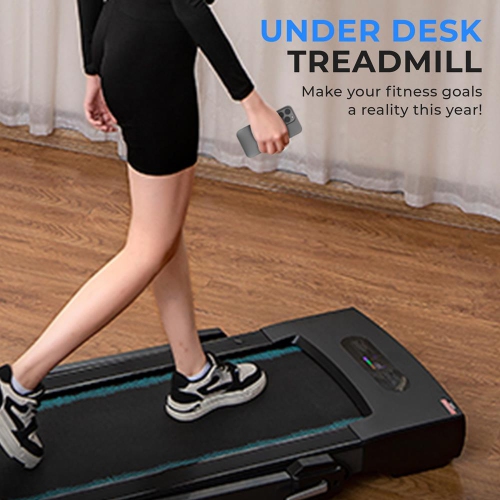 Folding Motorized Treadmill Machine - Electric Digital Low-Speed Fitness with Smart Speed Control