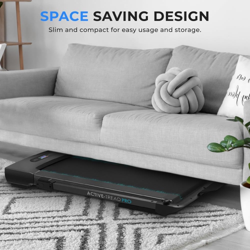 Folding Motorized Treadmill Machine - Electric Digital Low-Speed Fitness with Smart Speed Control