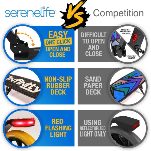 Trottinette légère et pliable - trottinette réglable pour adolescents et adultes, plateforme en alliage avec roues à impact élevé