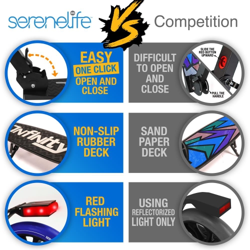 Trottinette légère et pliable - trottinette réglable pour enfants et adolescents , plateforme en alliage avec roues à impact élevé