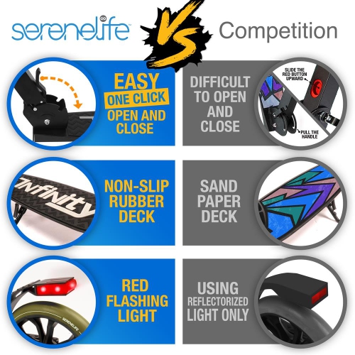 Trottinette légère et pliable - trottinette réglable pour enfants et adolescents , plateforme en alliage avec roues à impact élevé