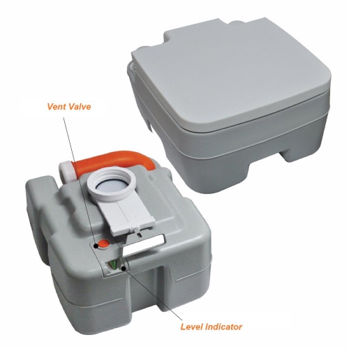 Portable Toilet for Camping & Travel – 5.3 Gal Outdoor Toilet, Compact & Leak-Proof