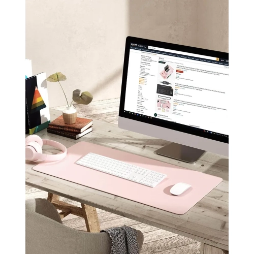 Non-Slip Desk Pad, Mouse Pad, Waterproof PVC Leather Desk Protector, Ultra Thin Large Desk Blotter, Easy Clean Laptop Desk Writing Mat for Office