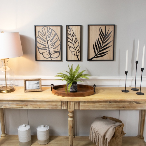 Tropical Leaf Wall Decorations - 15.75" - Set of 3