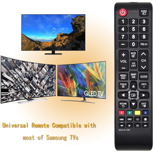 Nouvelle télécommande universelle pour toutes les télécommandes de téléviseur de Samsung, compatible avec tous les téléviseurs intelligents DEL ACL