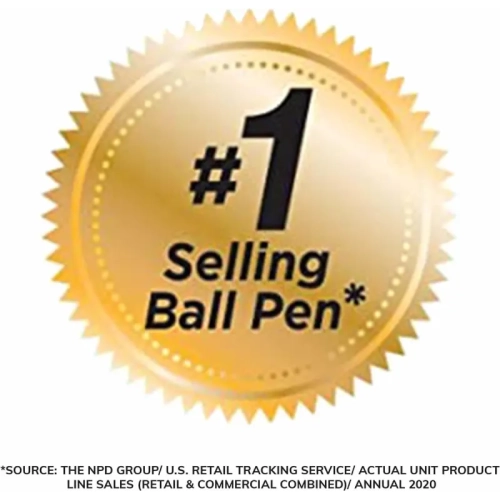 BIC - Stylos à bille ronds Stic Extra Life, pointe moyenne, paq./60, pointe moyenne (no 1), stylo de vente