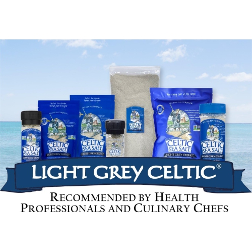 Celtic Sea Salt Resealable Bags – Additive-Free, Delicious Sea Salt, Perfect for Cooking, Baking and More - Gluten-Free, Non-GMO Verified, Kosher and