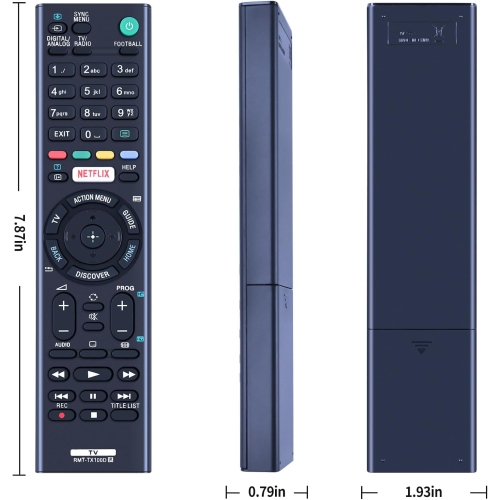 RMT-TX100D Universal Remote Control, Television Remote Controller Replacement for Sony Smart TV