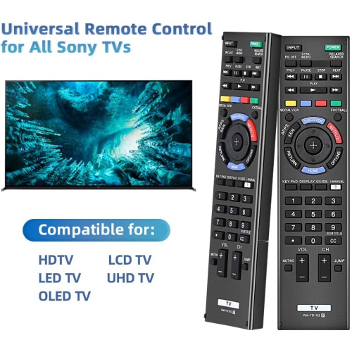 Télécommande universelle RM-YD103 Sub RM-YD102 pour téléviseur intelligent LCD Sony Bravia HDTV LED 3D