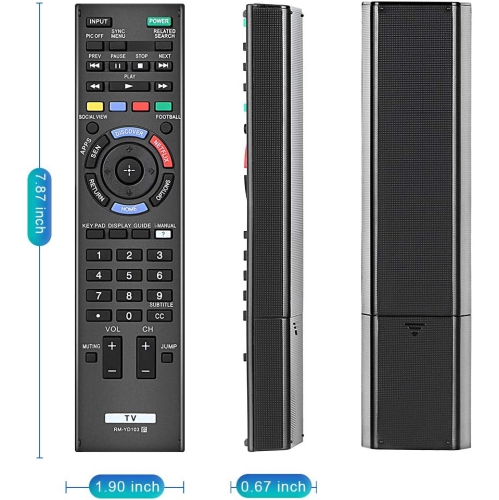 Télécommande universelle RM-YD103 Sub RM-YD102 pour téléviseur intelligent LCD Sony Bravia HDTV LED 3D