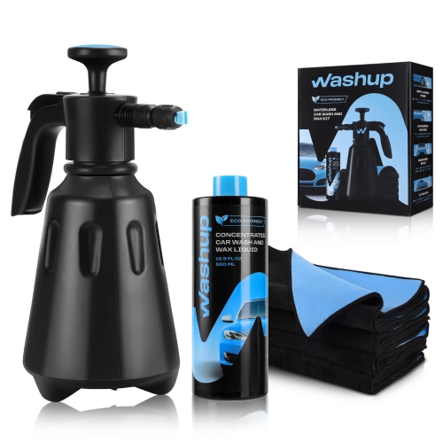 WASHUP Eco-Friendly Waterless Car Wash Kit Detailing Set