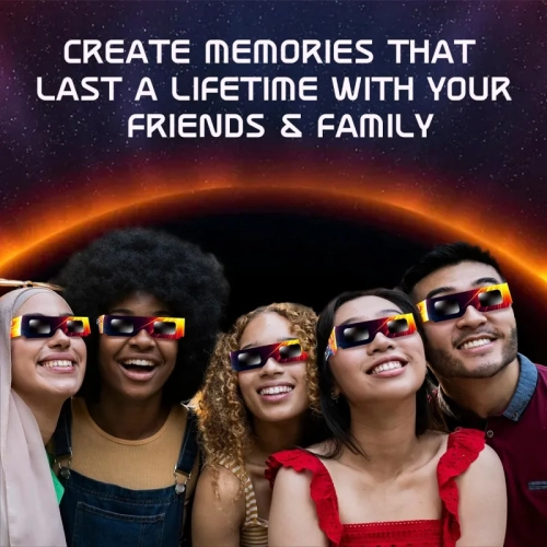 Helioclipse Solar Eclipse Glasses 2024 - [25 Pack] AAS Approved Trusted for Direct Solar Eclipse Viewing - ISO 12312-2 & CE Certified Lunette Eclipse