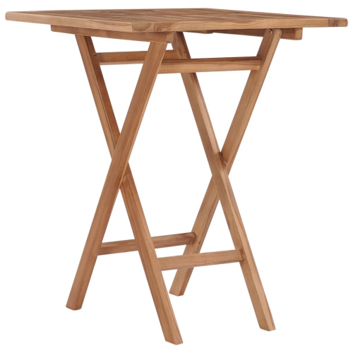 VIDAXL  Folding Garden Table 60X60X75 Cm Solid Teak Wood