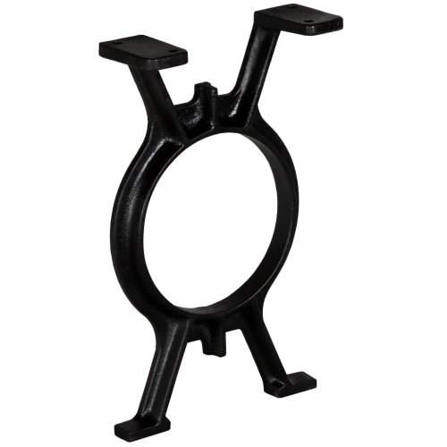 VidaXL pattes de banc 2 pièces en fonte à cadre en O