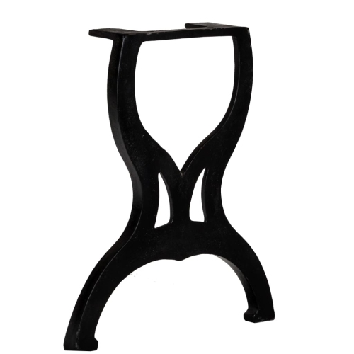 VidaXL pattes de banc 2 pièces en fonte avec monture en X